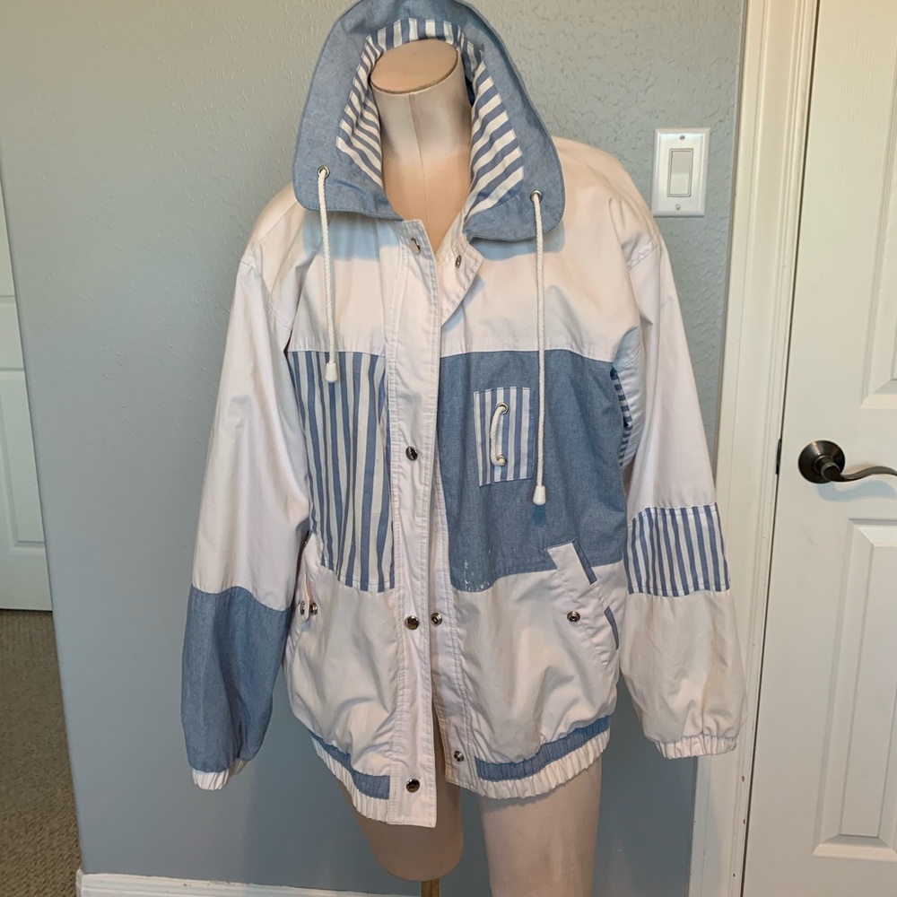 Denim and white 90’s acid jacket